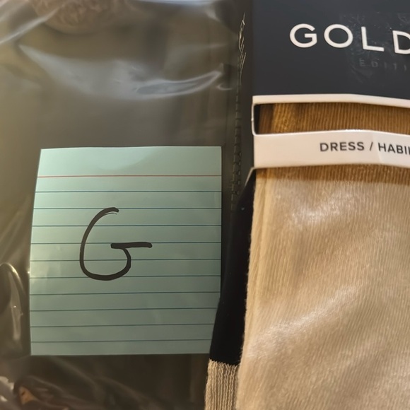 GoldToe Edition Mens Comfort Top Flat Crew Socks Assorted, 3 Pack - Picture 9 of 9